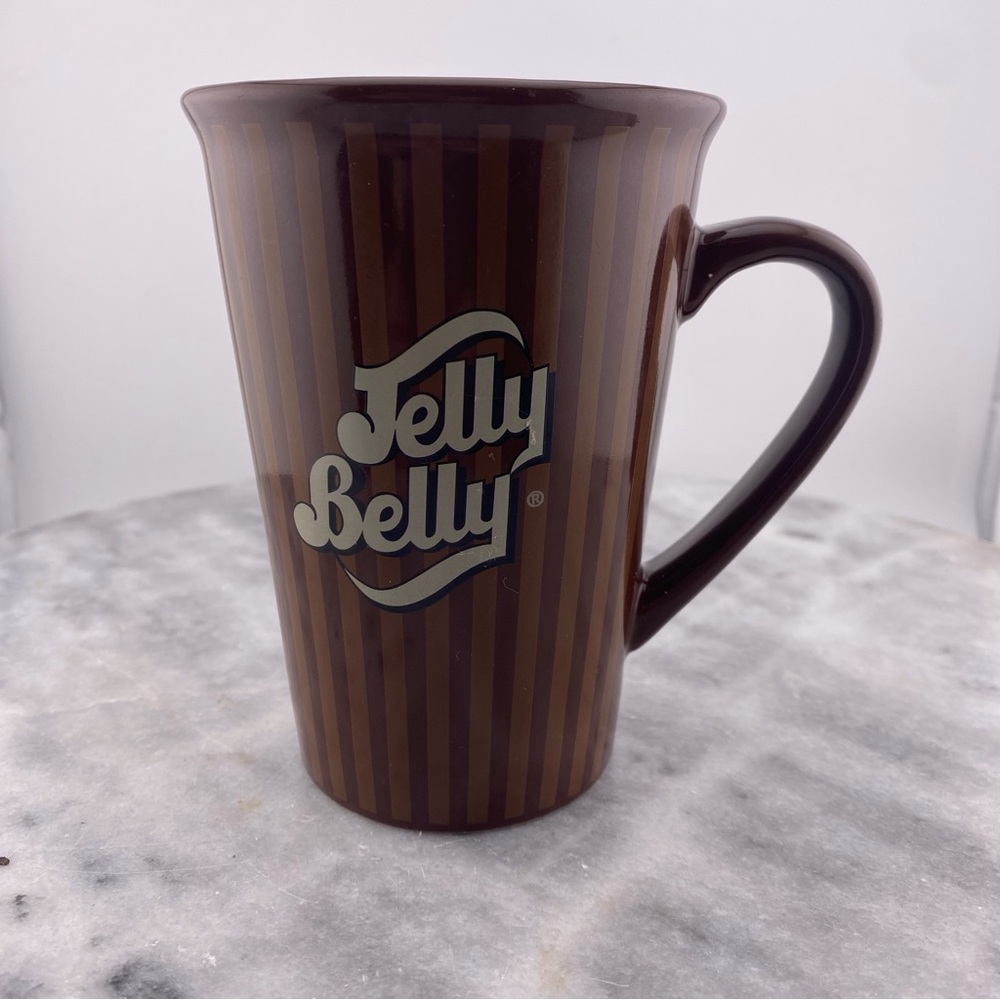 Jelly Belly Brown with Stripes Coffee Mug